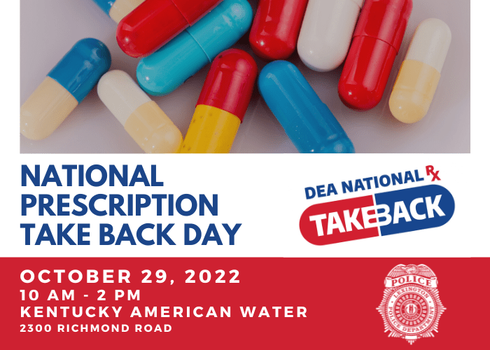 October 29 is National Prescription Take Back Day in Lexington