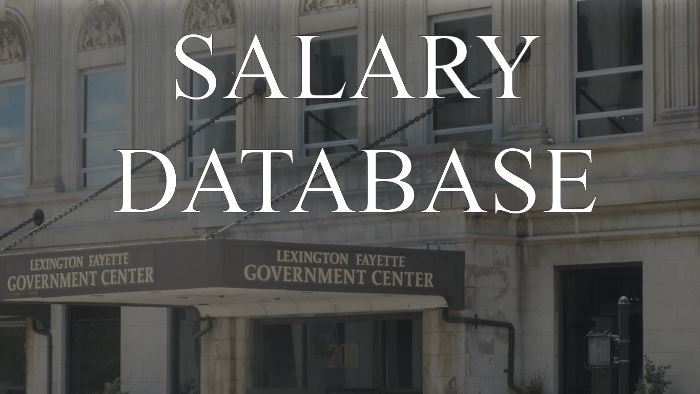 Lexington-Fayette Urban County Government Fiscal Year 2023 Salary Database
