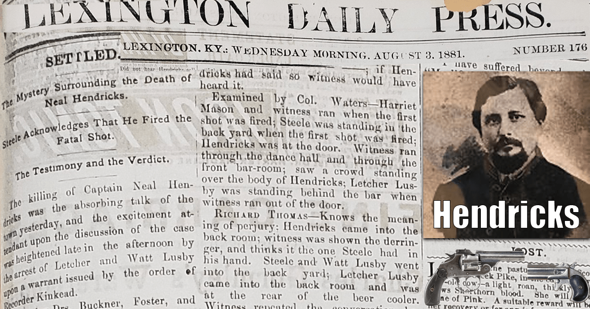 Settled: The mystery surrounding the 1881 death of Lexington police captain Neale Hendricks