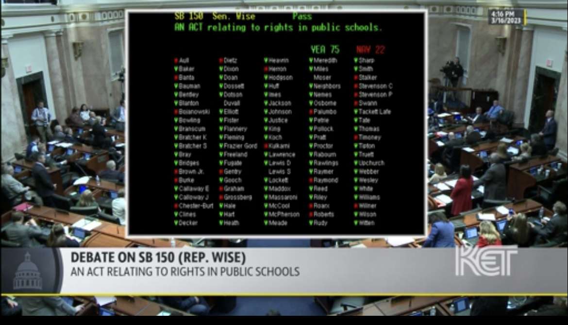 Legislative supermajority’s action in securing passage of SB 150 were unscrupulous and illegal