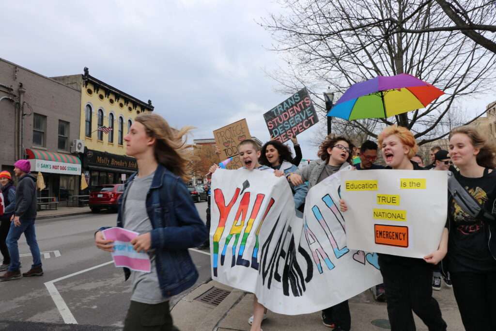 Students in Lexington lead protest of new anti-trans law - ‘They’ve taken my rights away’