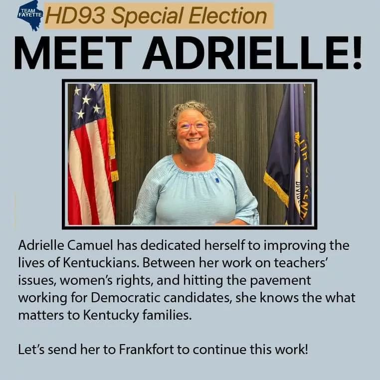 In an Unexpected Turn, Adrielle Camuel Clinches Democratic Nomination for Kentucky's House District 93