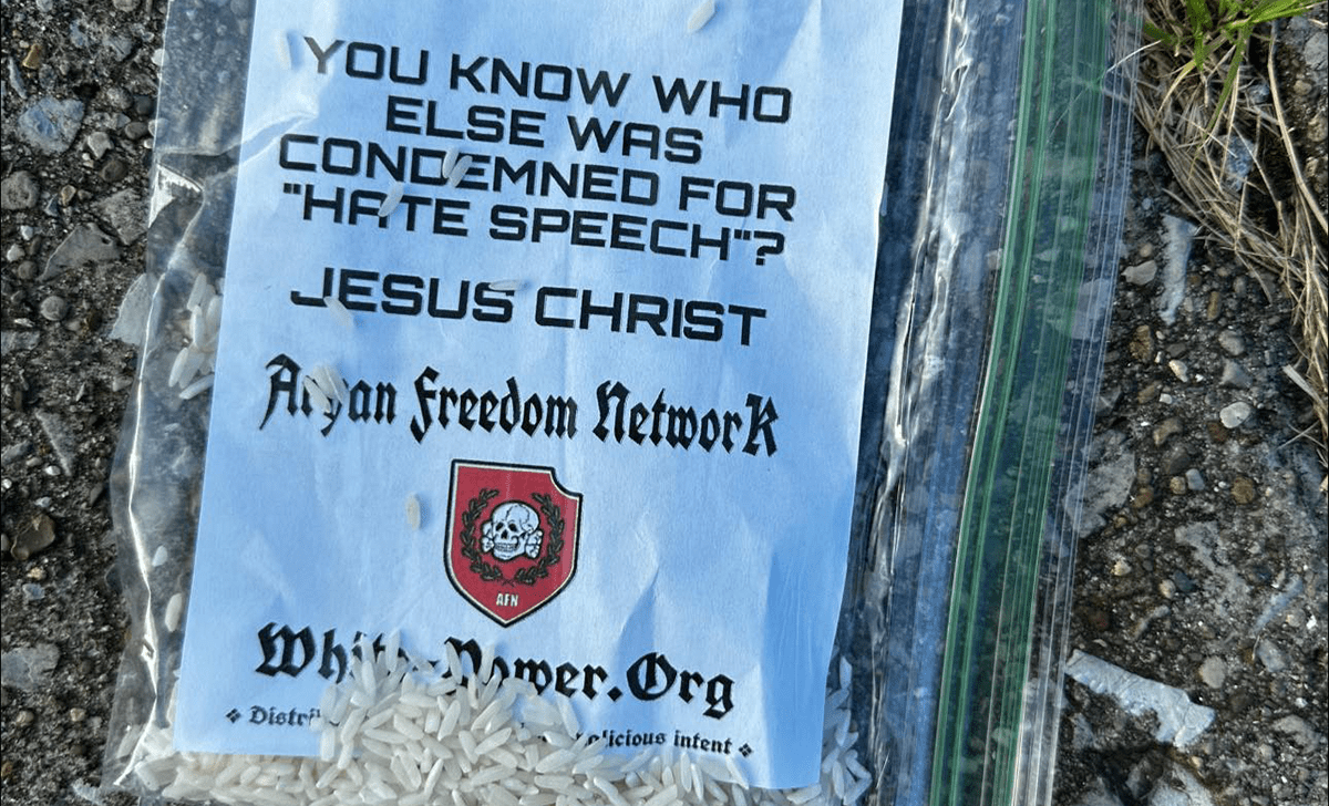 Kenwick neighborhood wakes up to white supremacist flyers Sunday