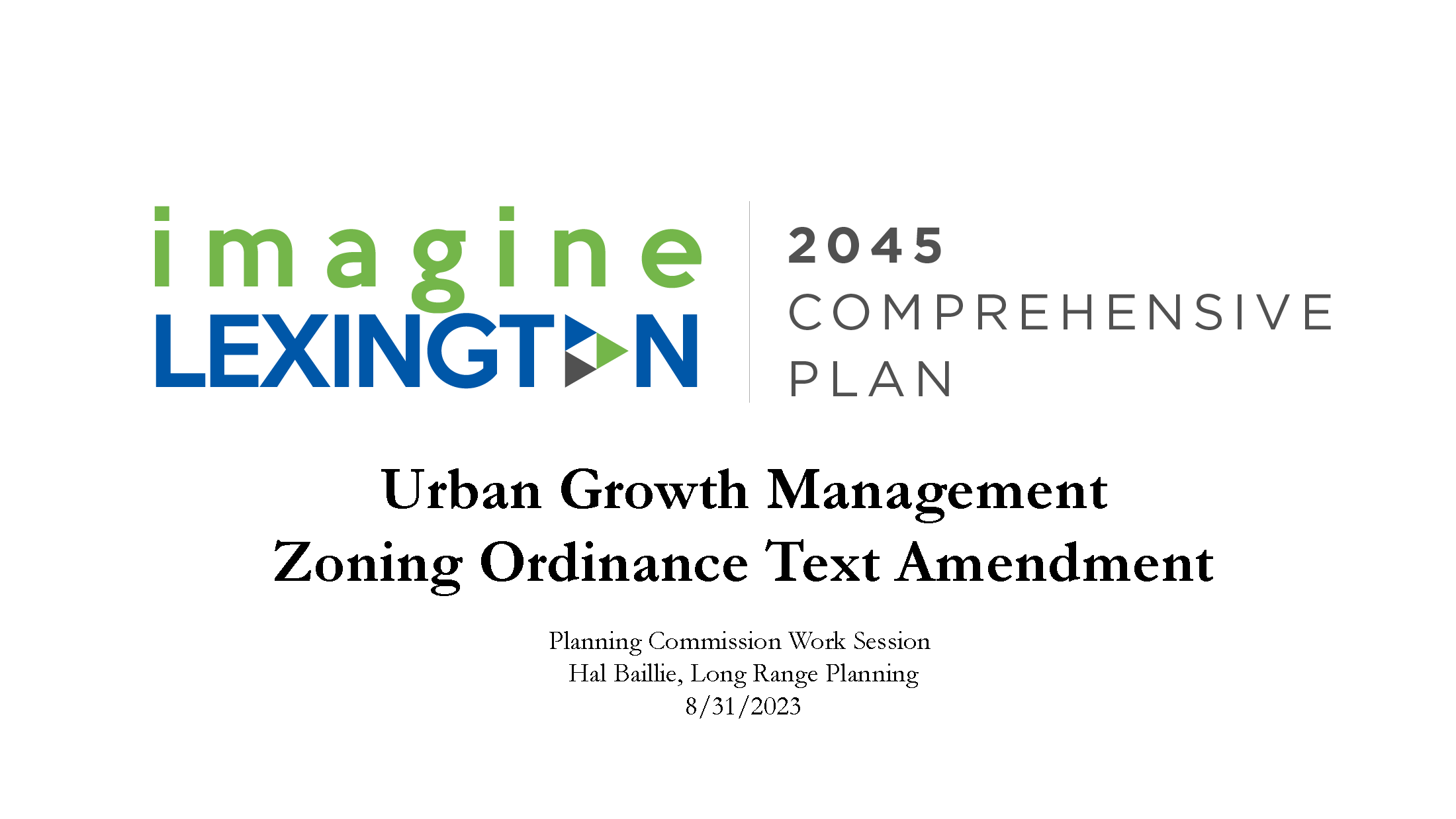 Planning presented the Urban Growth Management ZOTA last week; expansion draft map to come this week