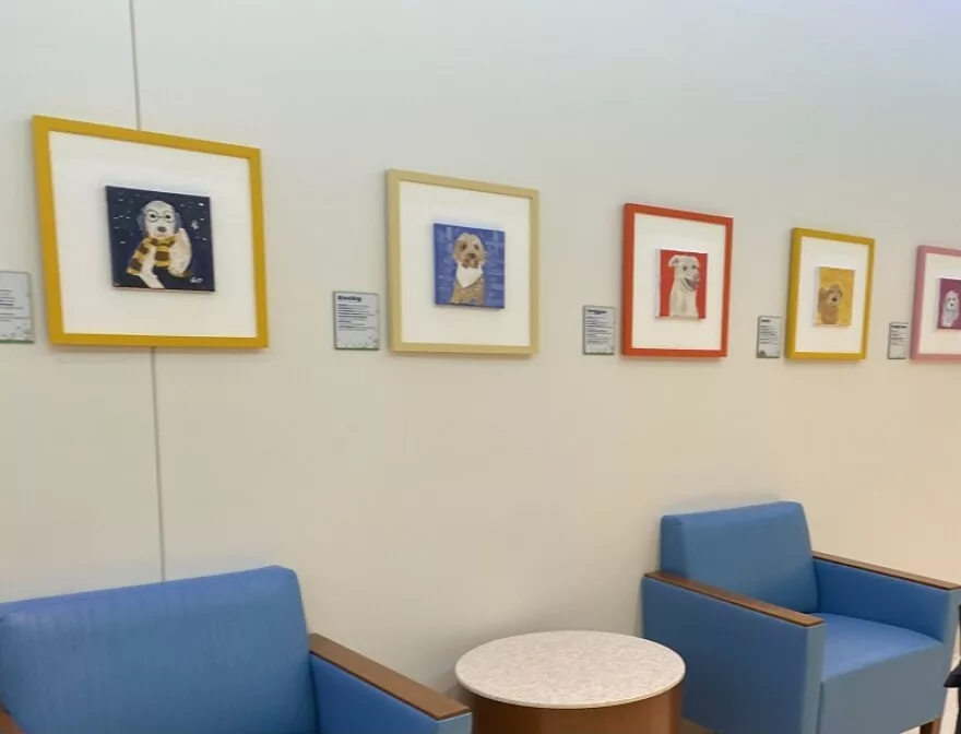 12-year-old cancer survivor creates canine art exhibit for KY hospital