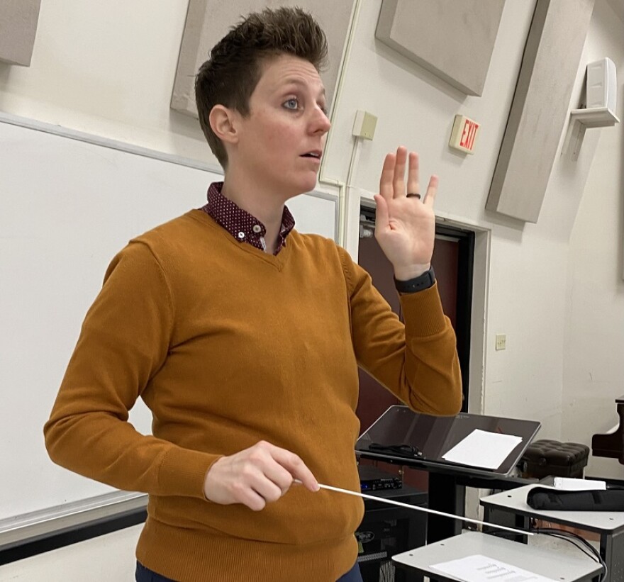 Dr. Rebekah Daniel teaches graduate and undergraduate-level conducting at EKU.