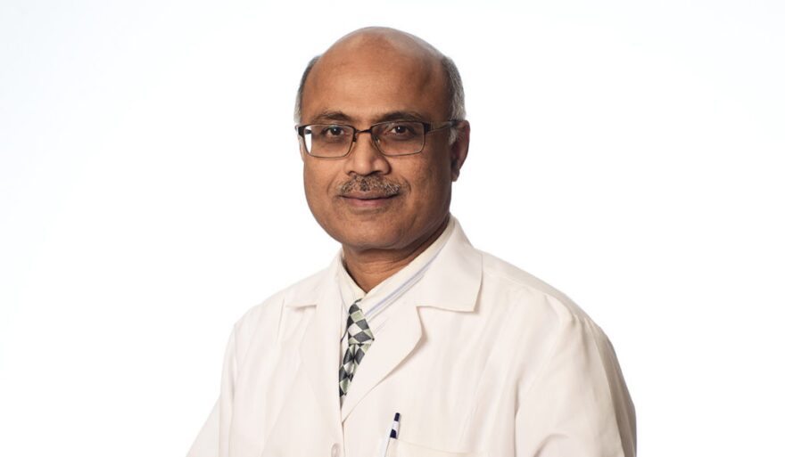 A headshot of Dr. Srinvias Ammisetty, the only doctor performing black lung diagnosis on behalf of Kentucky's worker's compensation board.