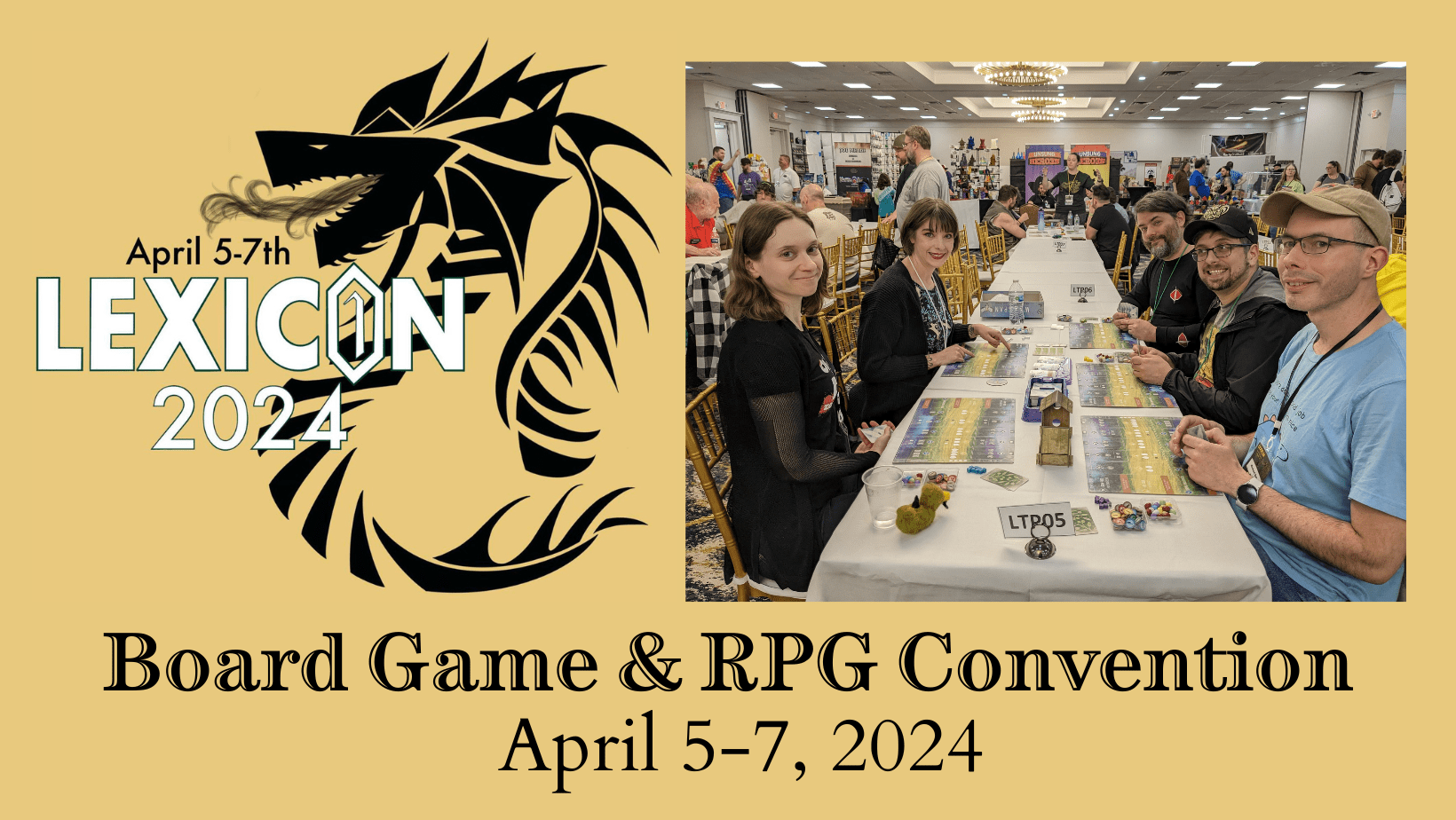 LexiCon Board Game and RPG Convention to happen April 5-7, 2024