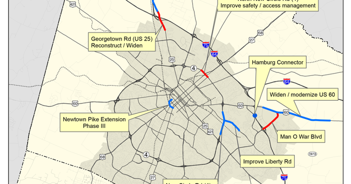 New Kentucky road plan to fund several safety-oriented projects in Lexington