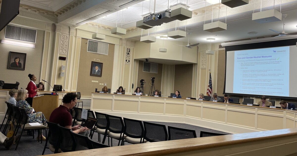 Lexington Council Committee Reviews Suggestions for Boosting Minority and Women-Owned Business Connections
