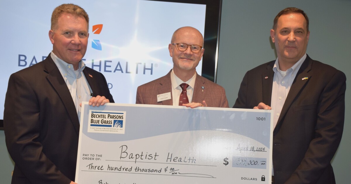 Bechtel-Parsons Blue Grass gives $300,000 gift to help expand mental health services in central Kentucky