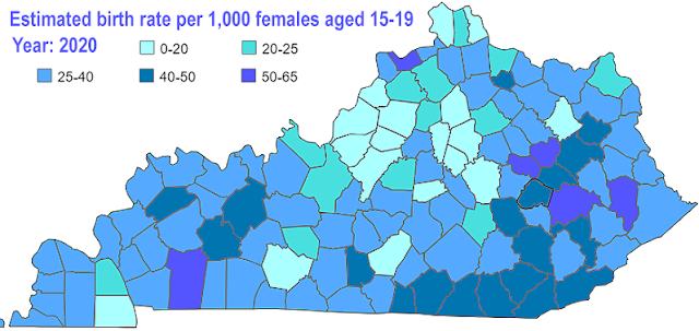 Kentucky's rate of teenagers having children is fourth in nation