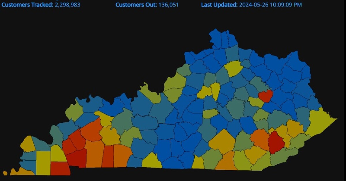 Thousands without power as storms rip through Kentucky