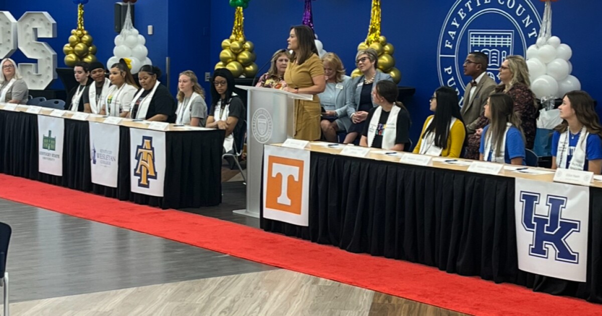 Teacher Signing Day honors Fayette County high school graduates looking to enter education careers