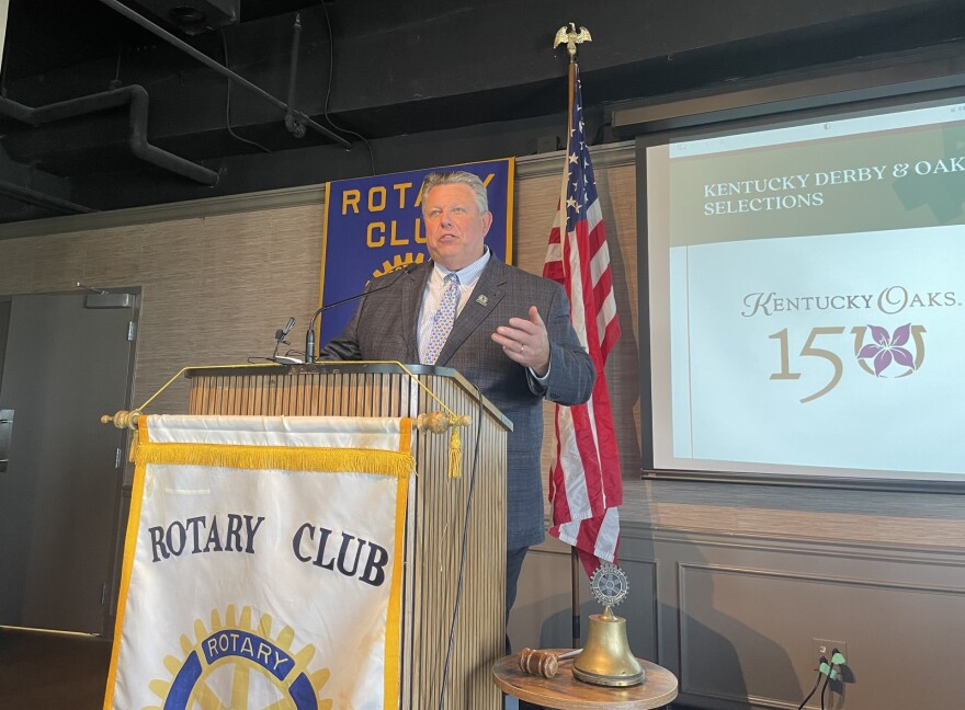 Pre-Derby talk to Lexington Rotarians includes focus on race and Keeneland's upgrade project