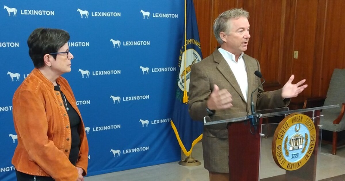 U.S. Sen. Rand Paul discusses crime, federal spending in Lexington