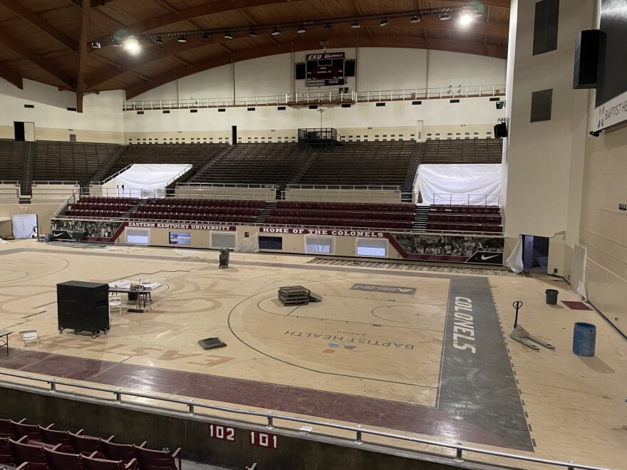 Baptist Health Arena inside Alumni Coliseum