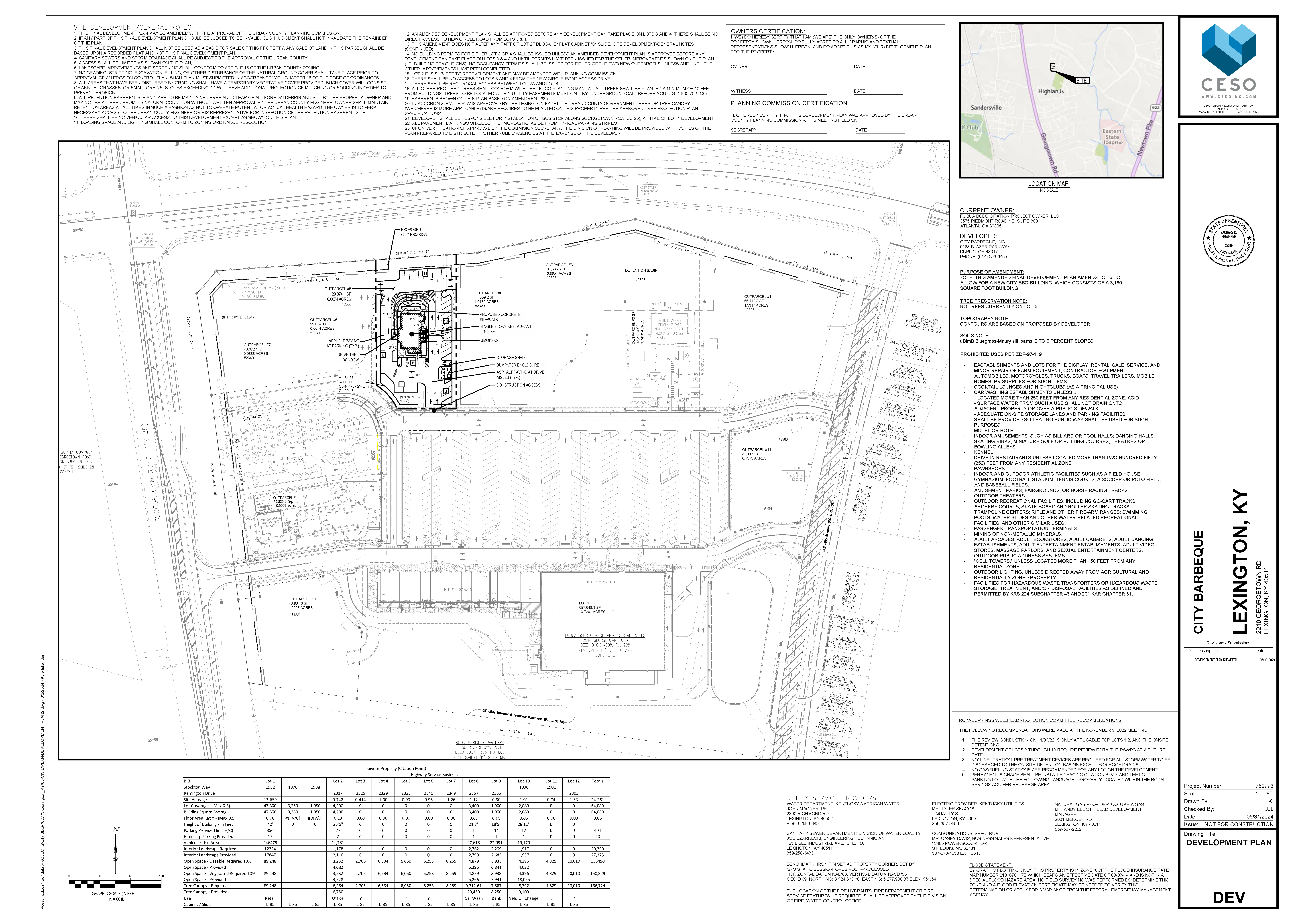 Plans filed for new City Barbecue restaurant at Georgetown and Citation in Lexington