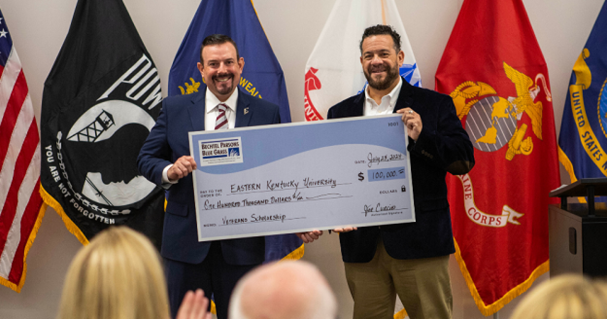 EKU receives gift from Bechtel Parsons for veterans scholarship endowment