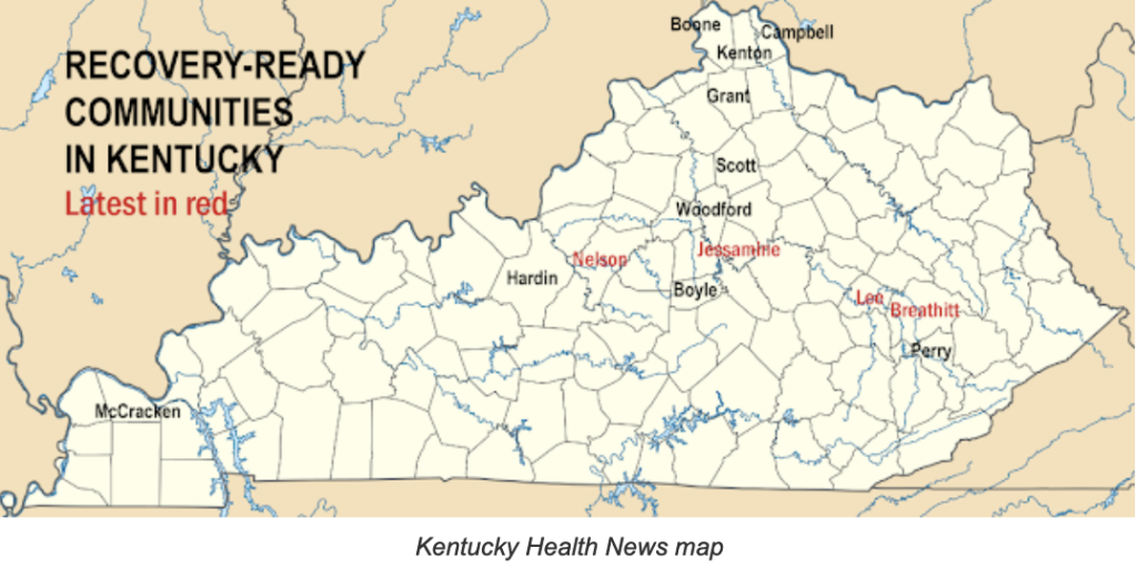 Breathitt, Lee, Jessamine and Nelson counties are certified as Recovery Ready Communities, totaling 14 in effort’s 14 months