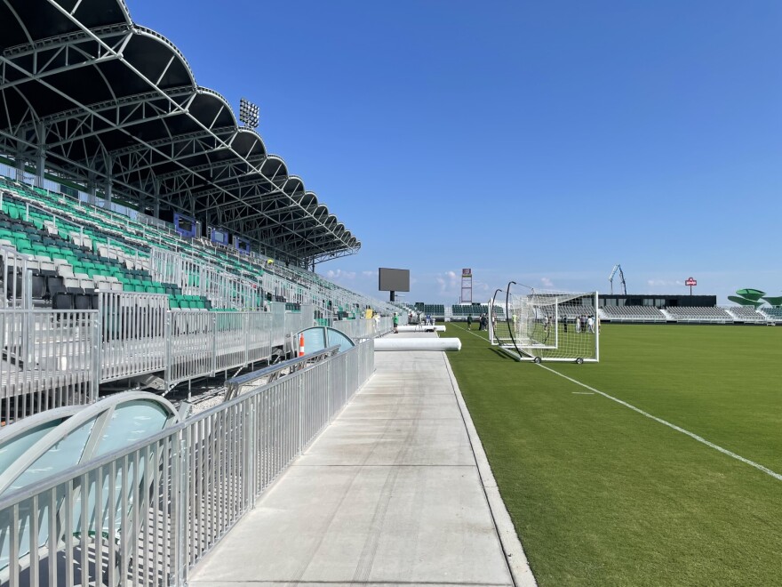 Kicks on the grass this weekend at Lexington's new pro soccer stadium