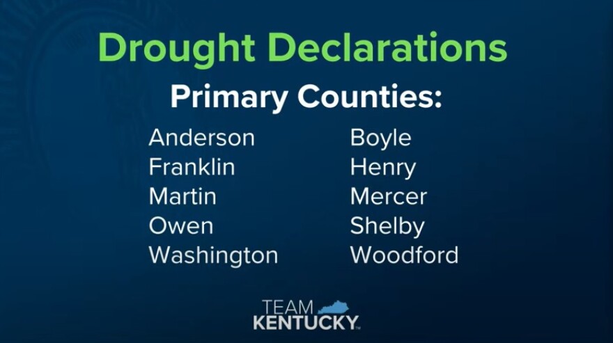 Drought aid available for Kentucky farmers in impacted counties