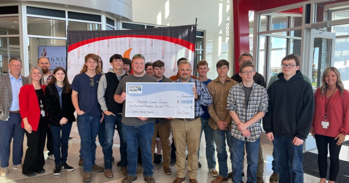 Madison County Schools’ Ignite Academy receives donation for welding, robotics programs