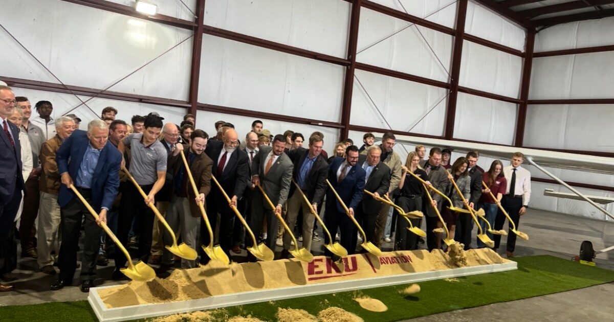 EKU, state officials break ground on flight training center