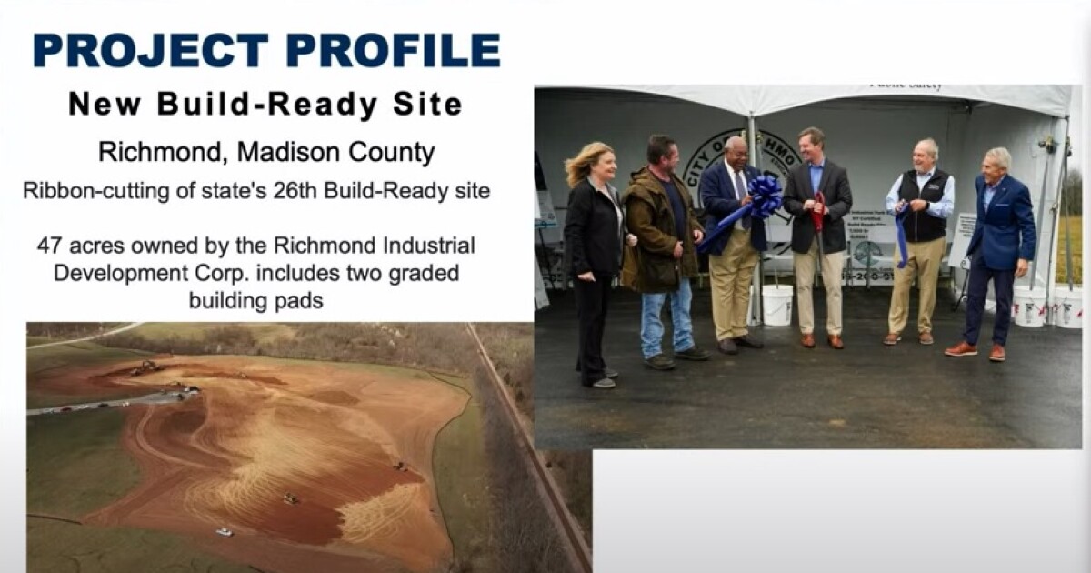 Richmond is home to Kentucky's newest build-ready industrial site