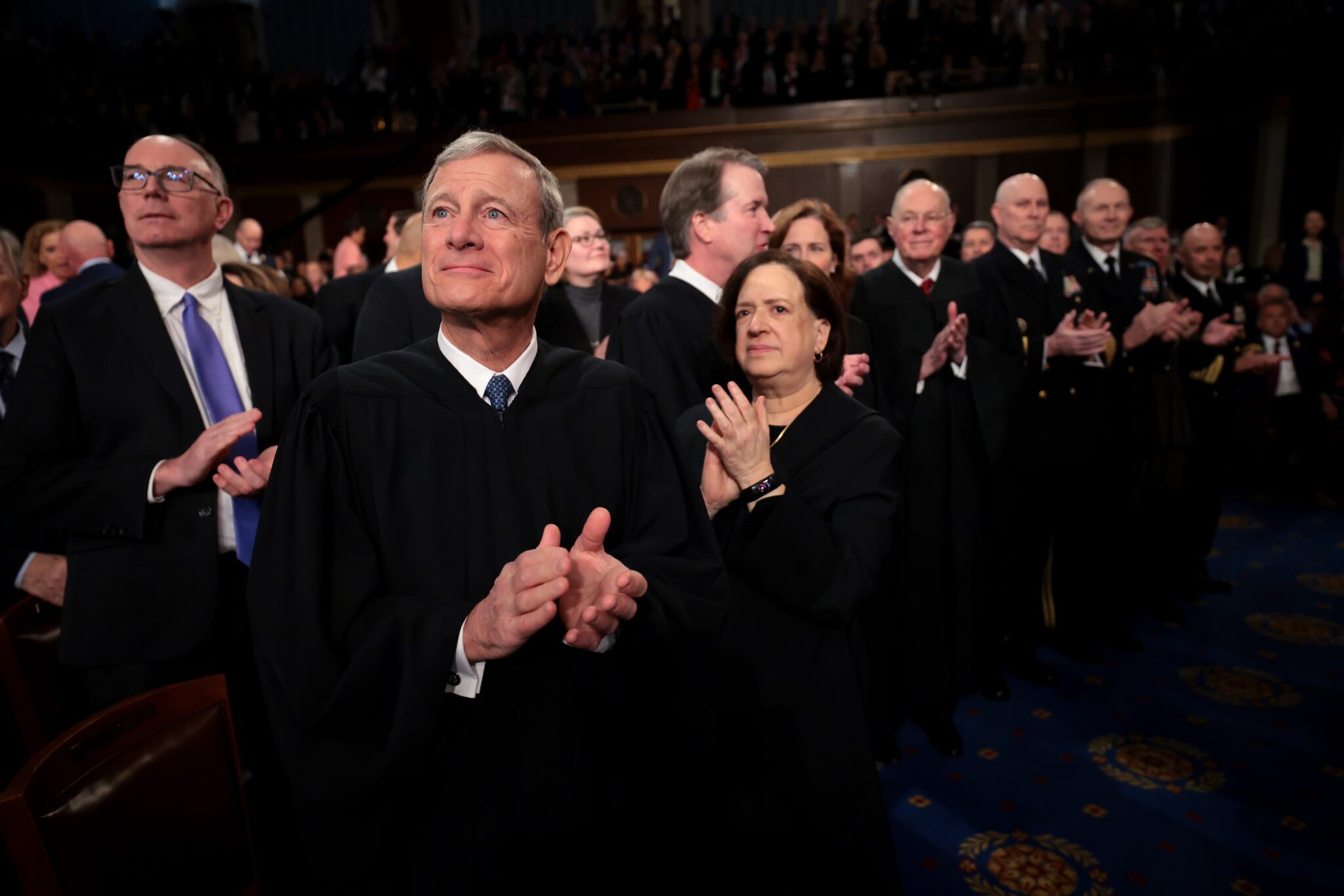 Supreme Court Chief Justice Roberts pushes back against Trump call to impeach judges