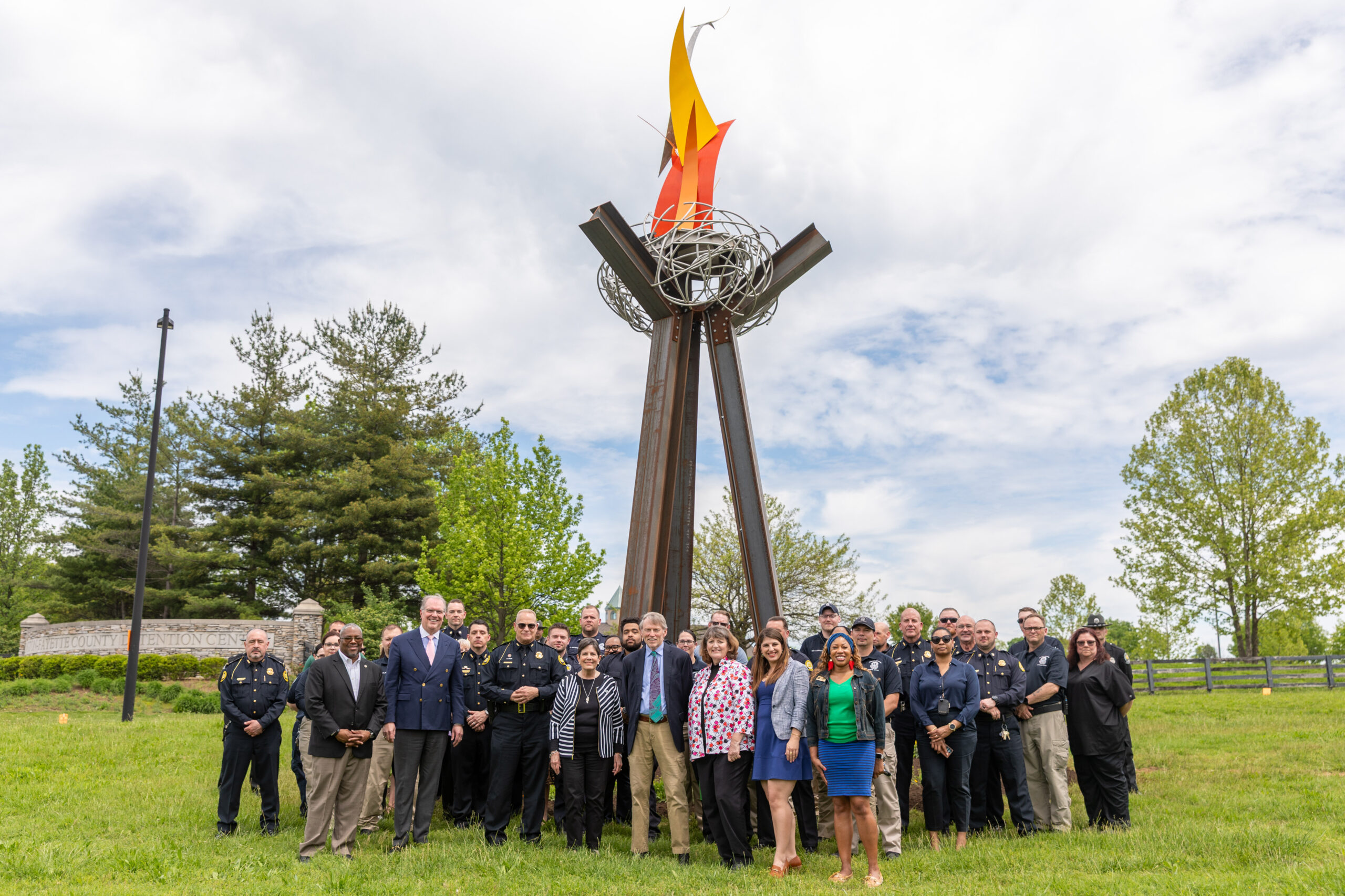 “The Birth of Hope” dedicated at Detention Center