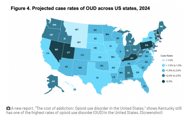 Report: KY still pays price for one of nation’s highest rates of opioid use disorder