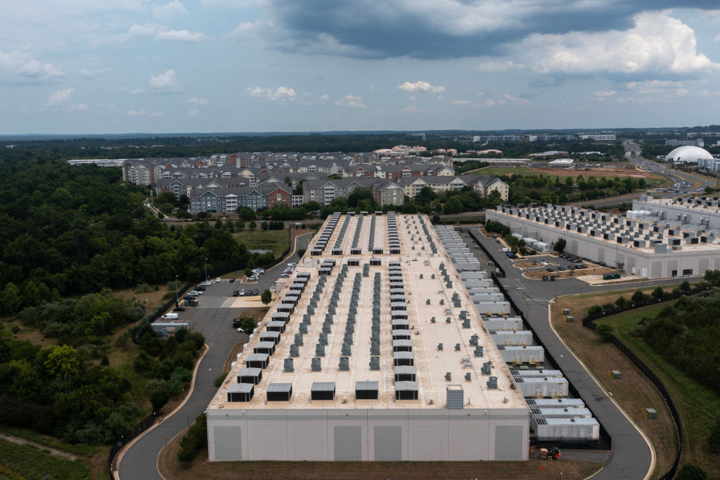 An aerial view shows an Amazon data center last year in Ashburn, Va. An aerial view shows an Amazon data center last year in Ashburn, Va. In Kentucky, the fight over data centers is spurring local fights and political activity. (Nathan Howard/Getty Images) new study found that most states offering subsidies for data centers do not disclose the recipients of those tax benefits. (Photo by Nathan Howard/Getty Images)