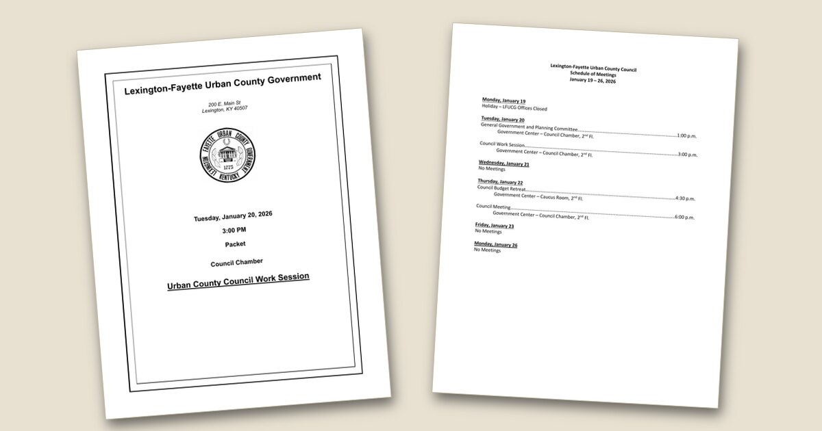 Council Work Session – Jan 20, 2026