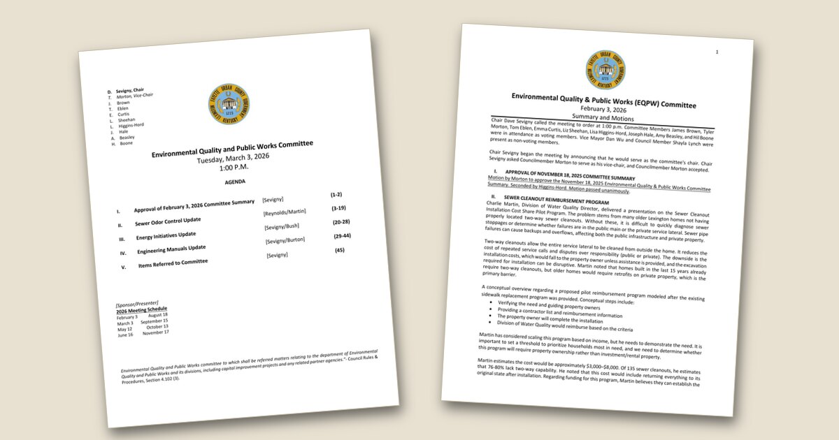 Environmental Quality & Public Works (EQPW) Committee – Mar 03, 2026