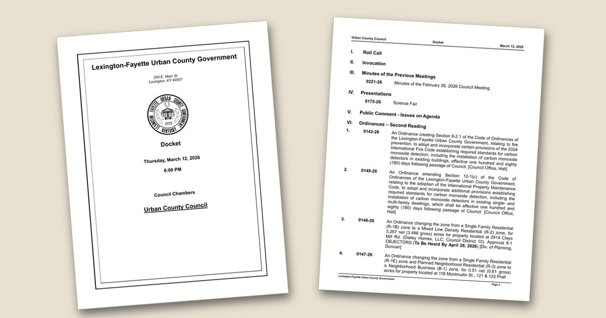 Urban County Council – Mar 12, 2026