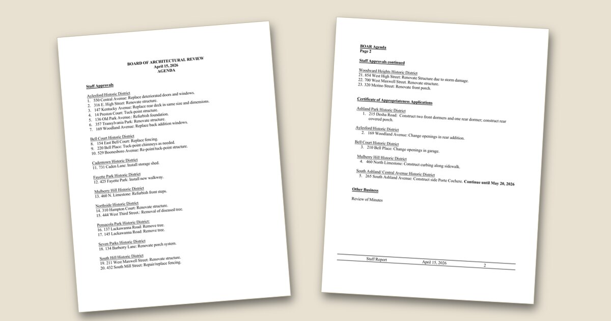Board of Architectural Review – May 20, 2026