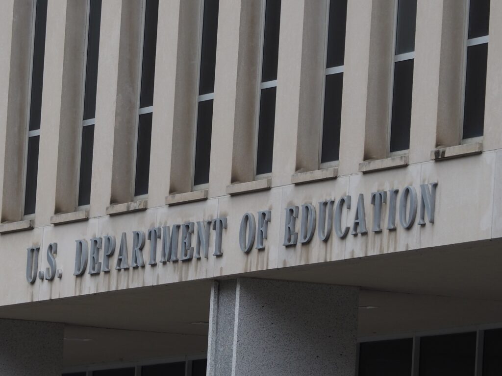 The U.S. Department of Education on Feb. 20, 2026. (Photo by Shauneen Miranda/States Newsroom)