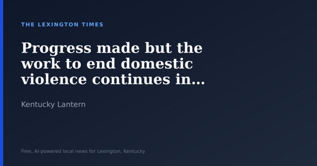 Progress made but the work to end domestic violence continues in ...