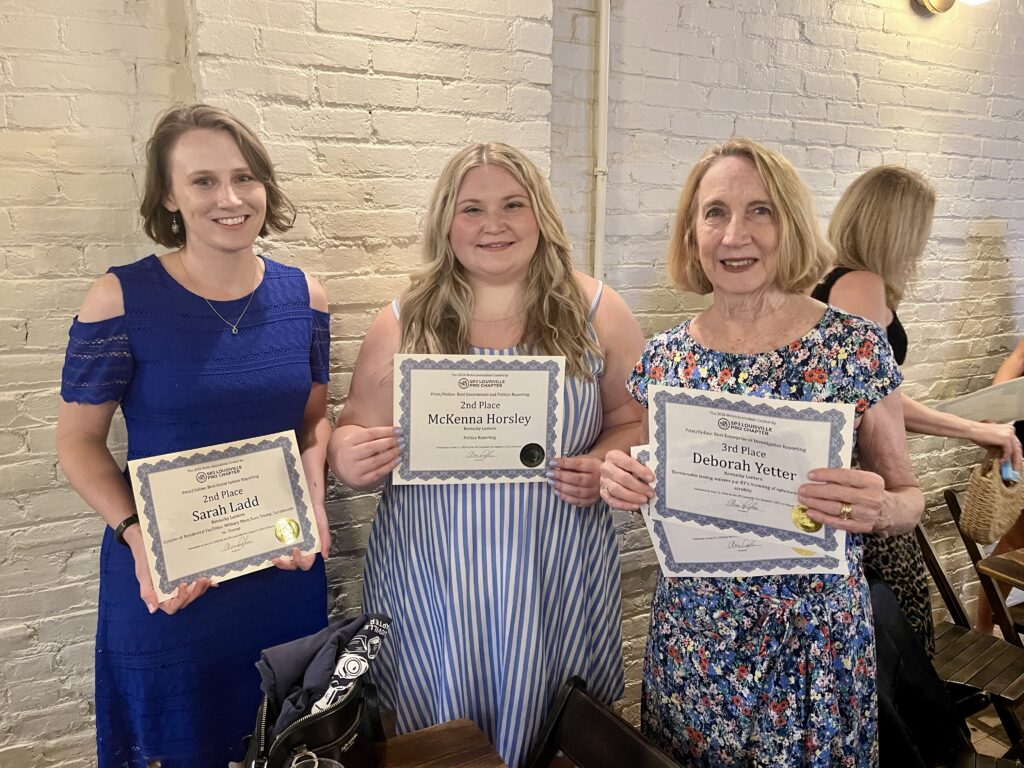 Kentucky Lantern staff honored at regional awards dinner