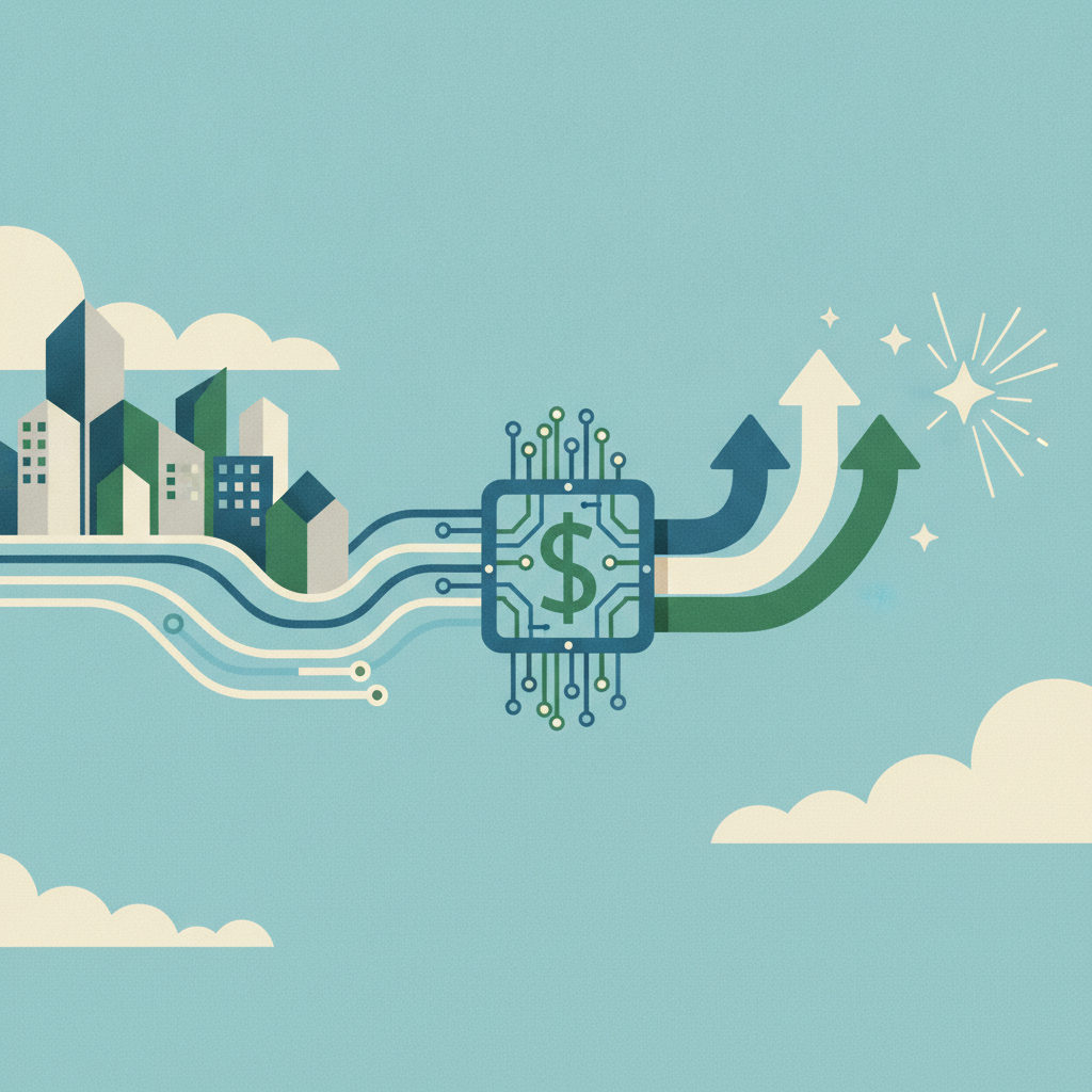 An abstract vector illustration depicting