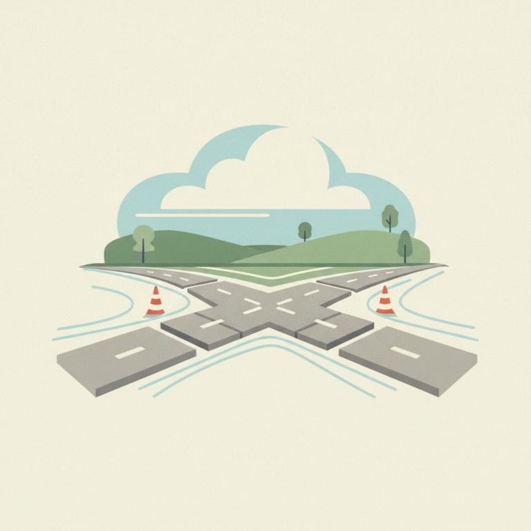 An illustration of a stylized concrete