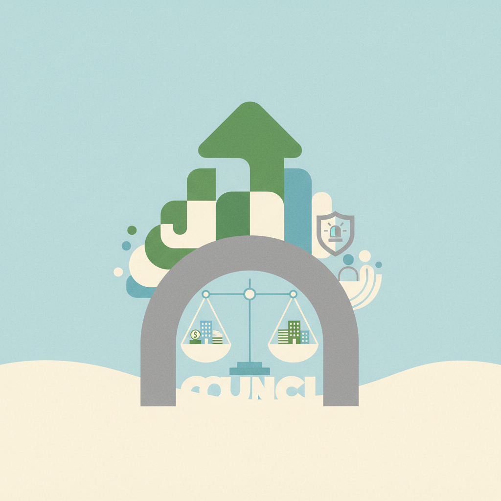 An illustration representing a balanced