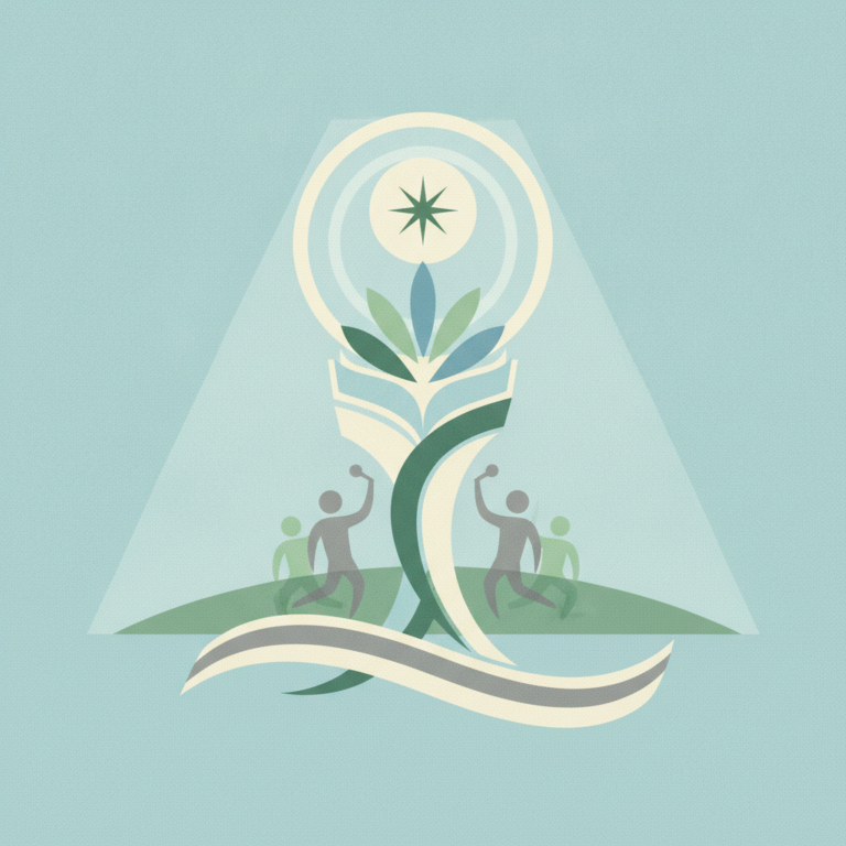 An illustration featuring a stylized