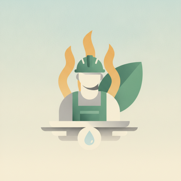 An illustration of a worker wearing