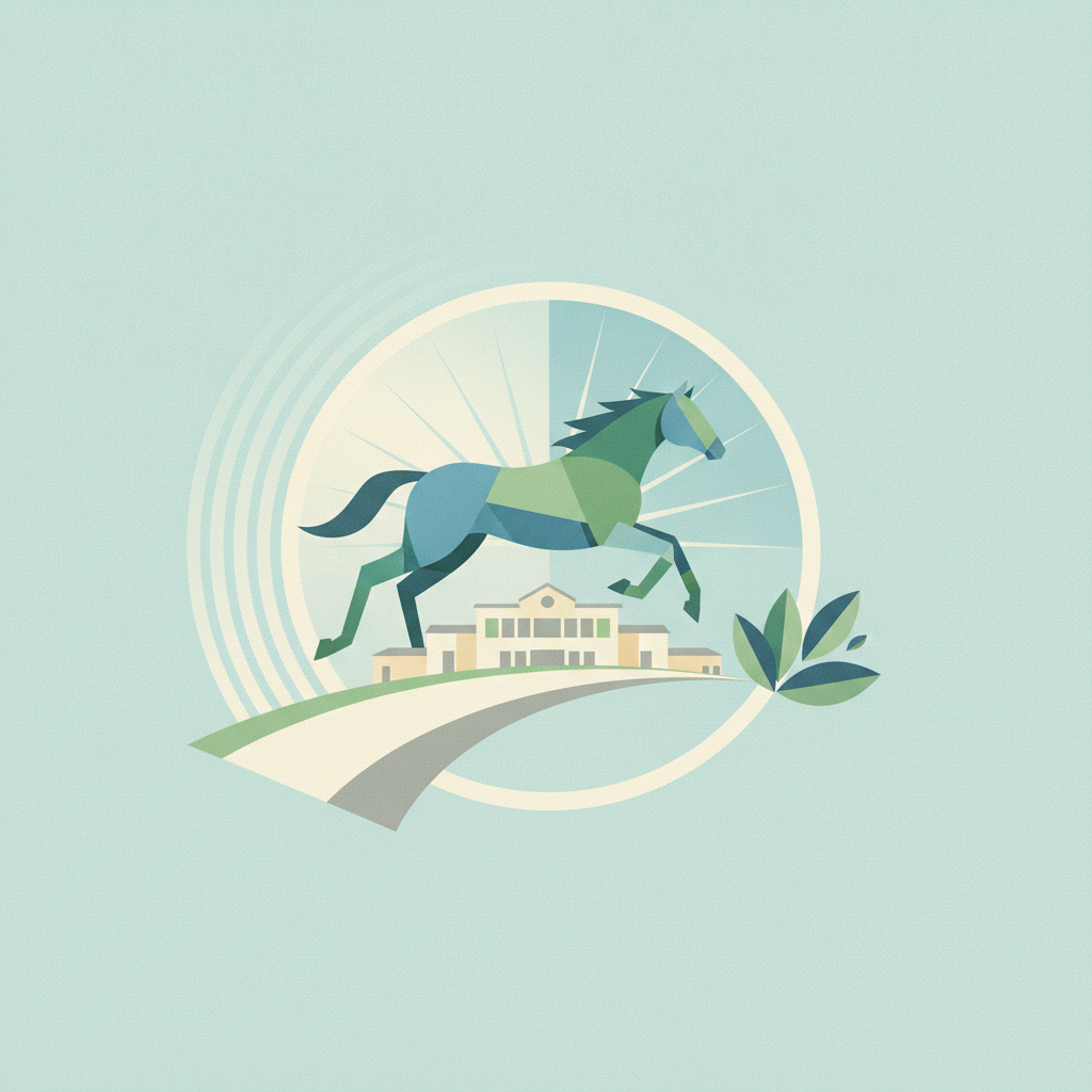 A stylized, geometric graphic illustration