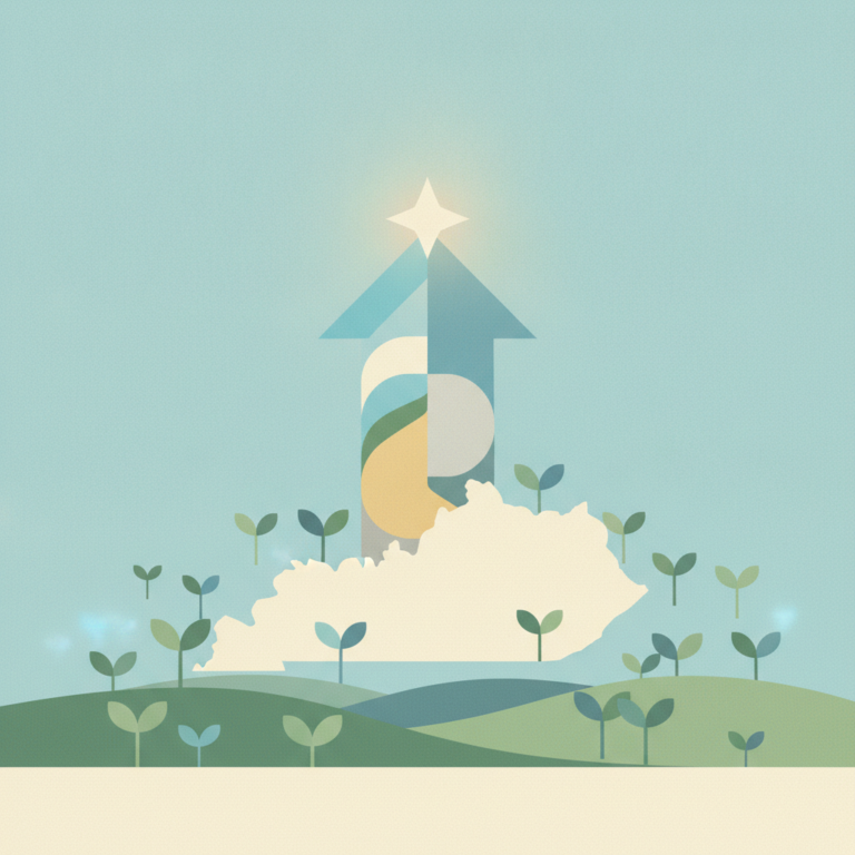 An abstract illustration featuring a