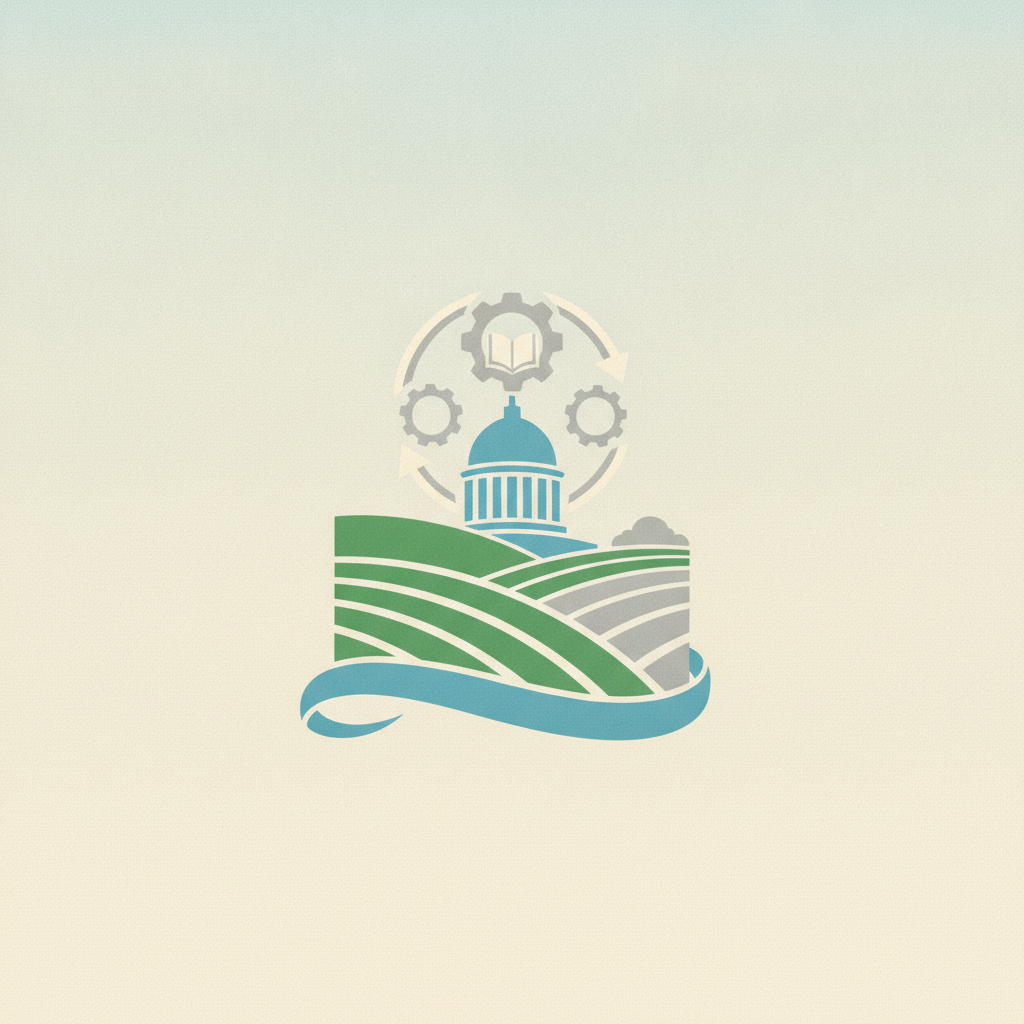 An illustration of a stylized emblem representing Kentucky