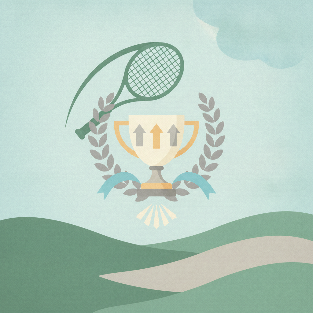 An illustration of a gold trophy with