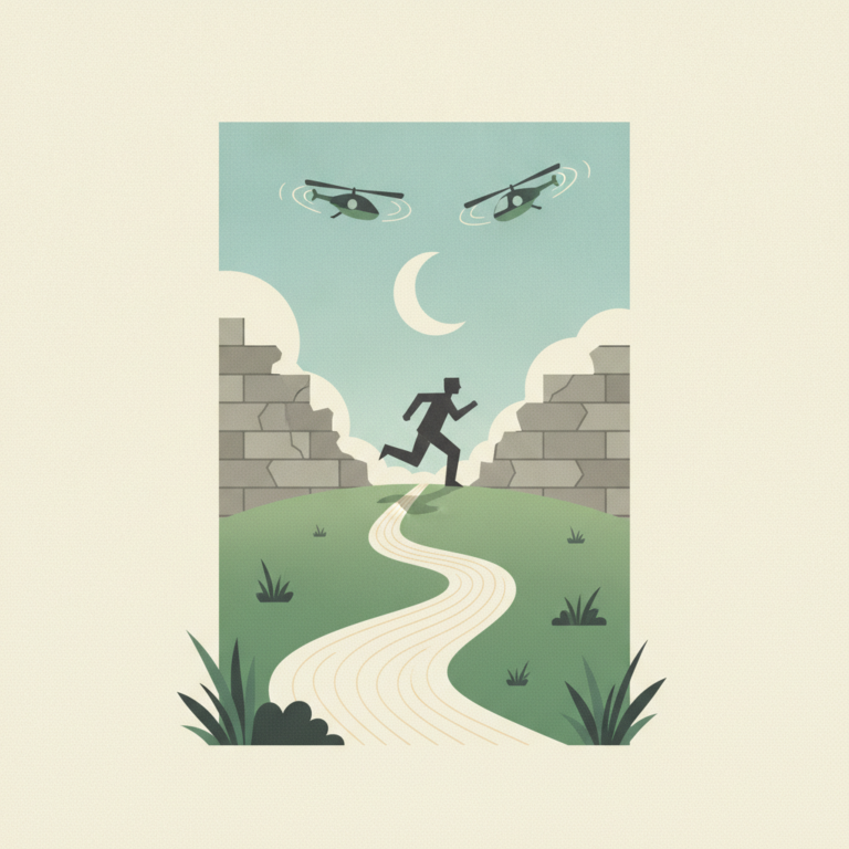 An illustration depicts a stylized, silhou